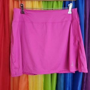Bright Pink Skirt Sports Athletic Skort with Pockets